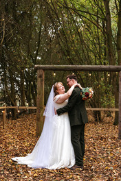 Bride and groom laughing at East Mersea Hall wedding