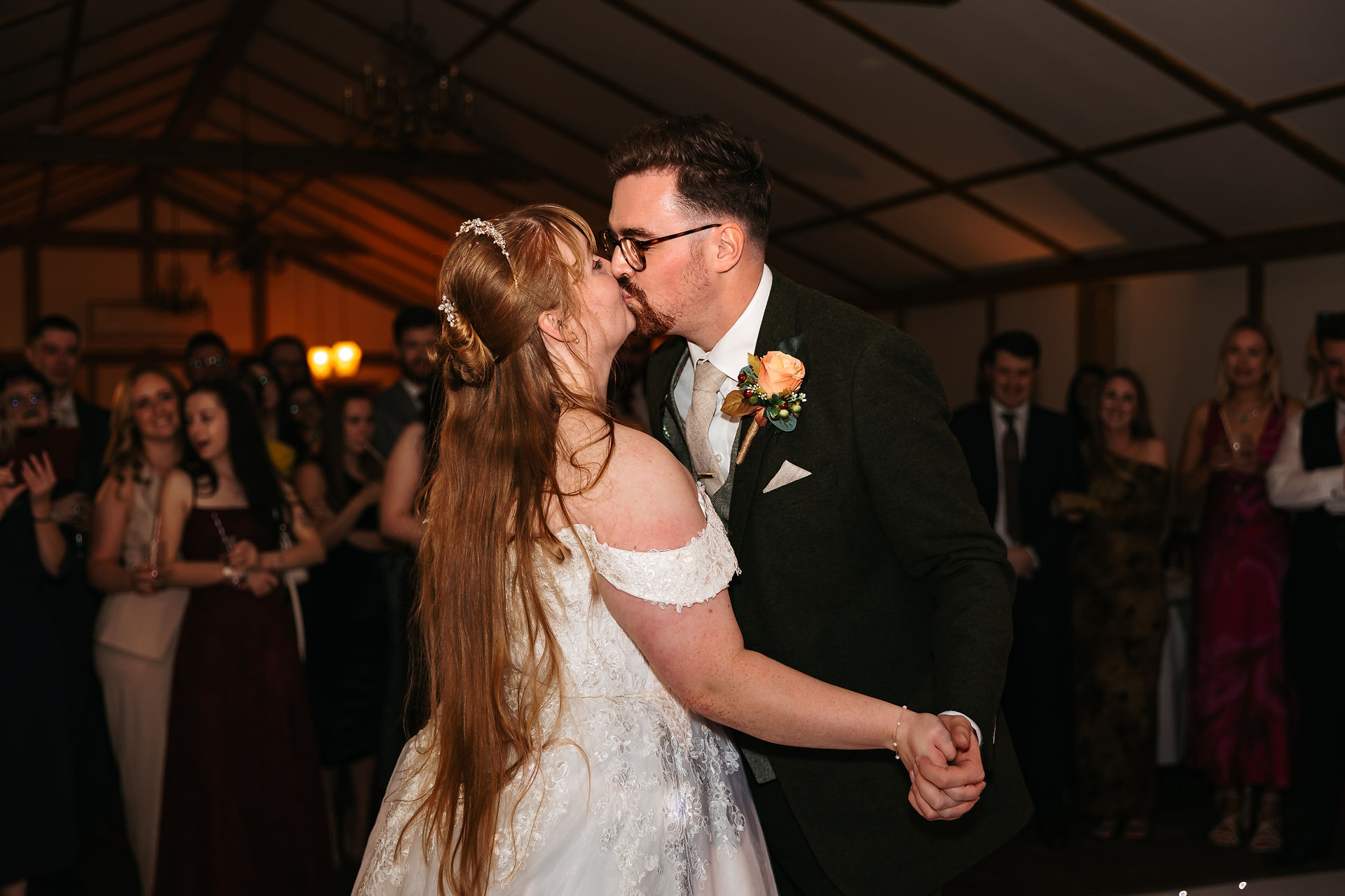 First dance at East Mersea Hall wedding