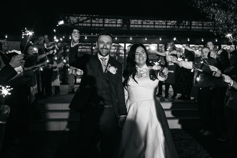 Sparkler shot at High House Wedding, Maldon