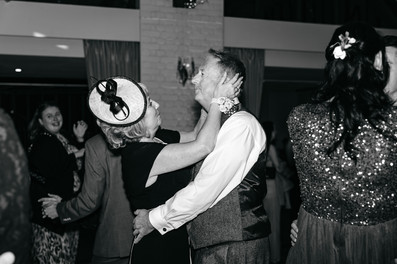 Guests dancing Seckford Hall wedding