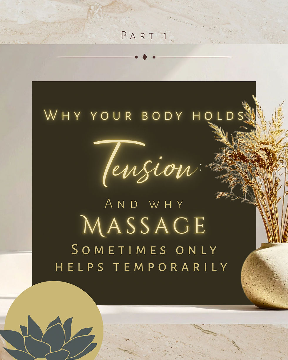 Listening to the Body: Understanding Tension Through Somatic Bodywork—Part 1