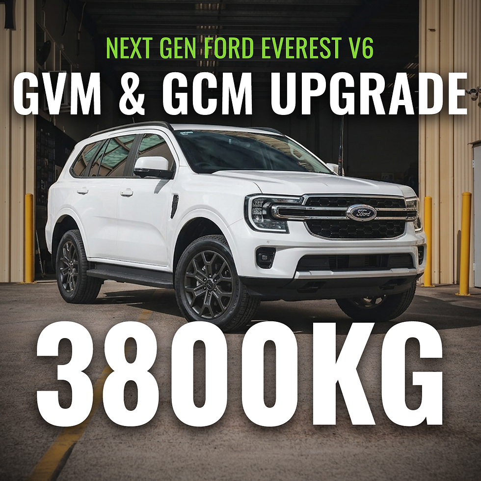 Next-Gen Ford Everest 3.0 litre V6 (03/2022 on) 3800kg GVM upgrade