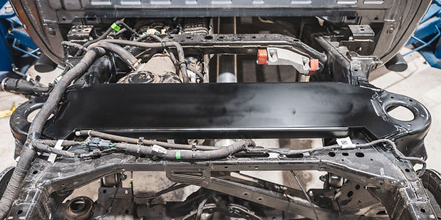 strengthened ram chassis with chassis bracing installed