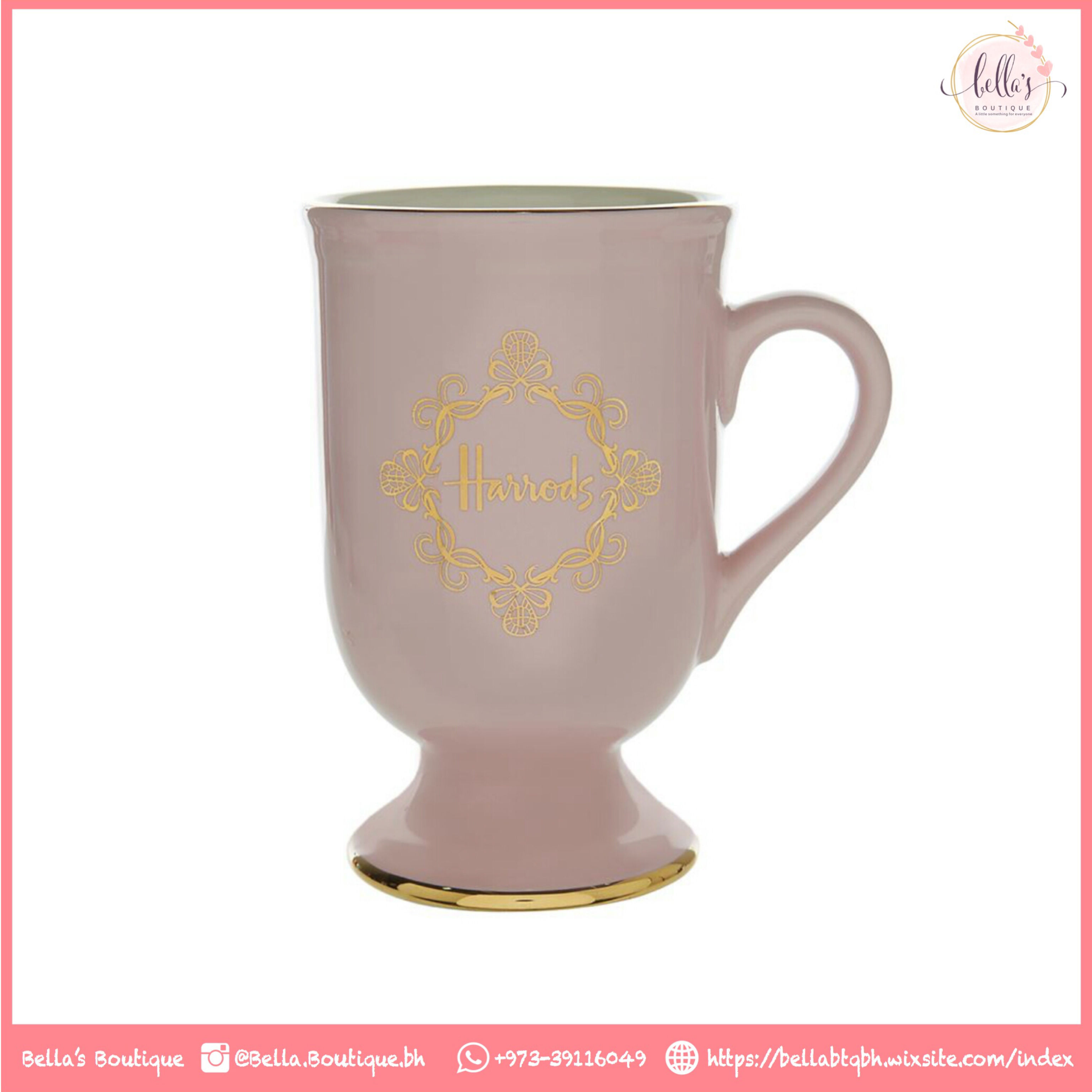 Harrods Pedestal Mug (Pink)