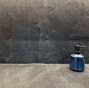 Micro-cement kitchen worktop and backsplash