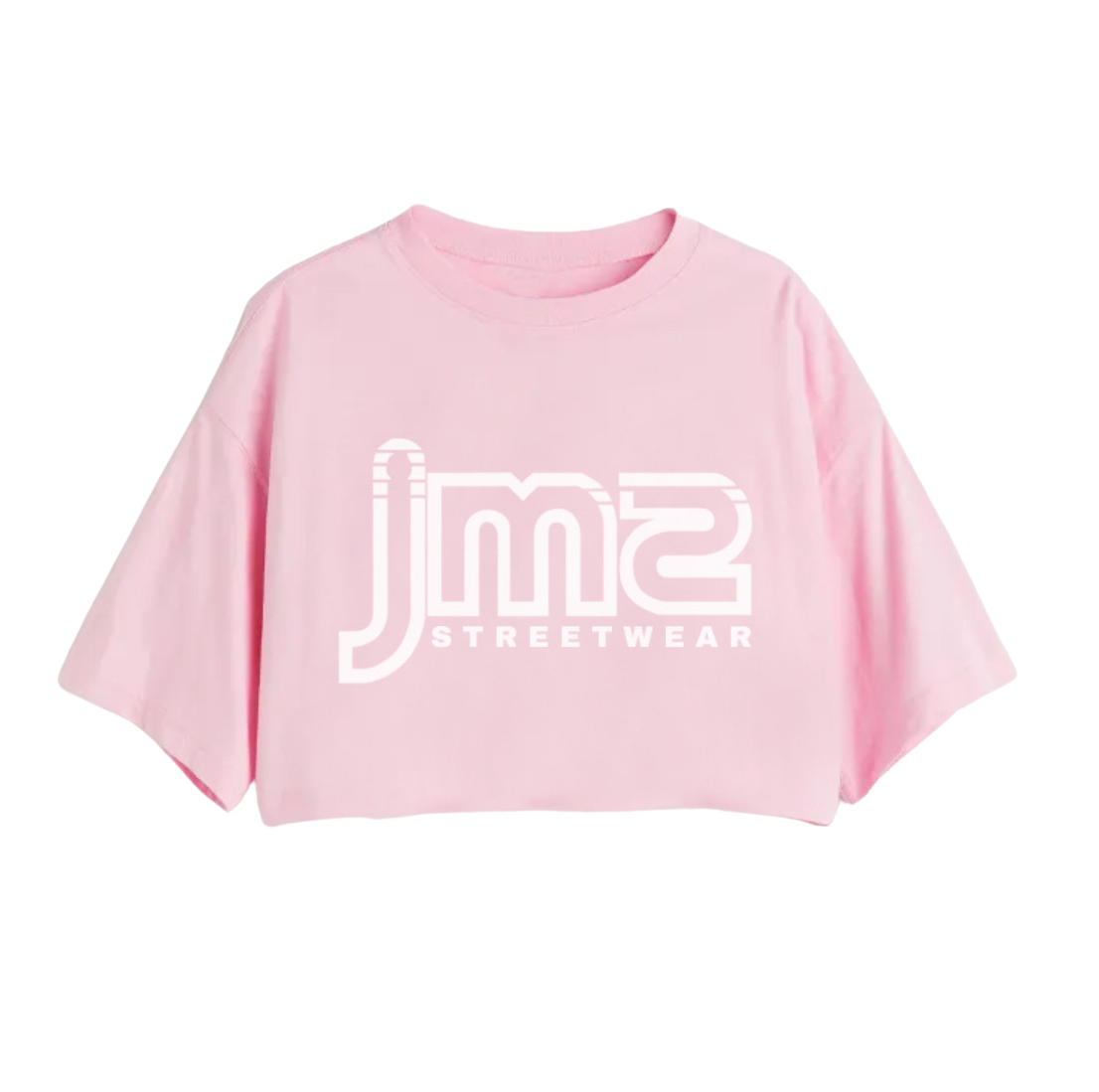 JM$ LIGHT PINK CROP TEE
