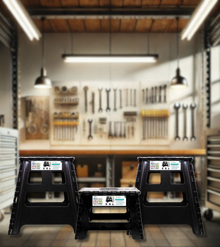 Tritthocker im gewerblichen Einsatz: Perfekt für Werkstatt, Lager, Büro und Praxis