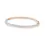 Thumbnail: 14K Solid Gold Diamond Cigar Band Bangle With Inset Baguette Diamonds