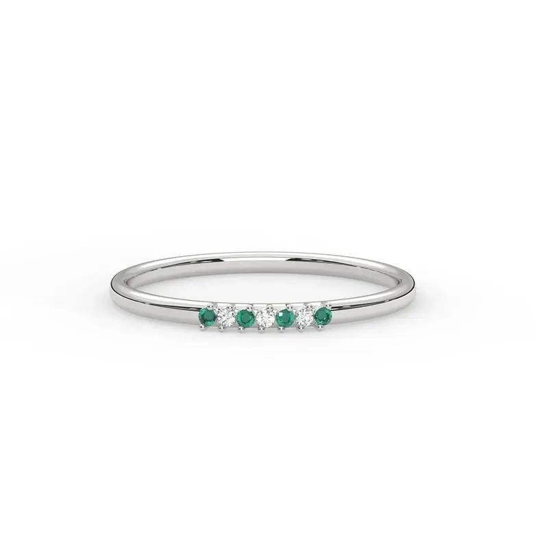 Thumbnail: Emerald Wedding Ring for women