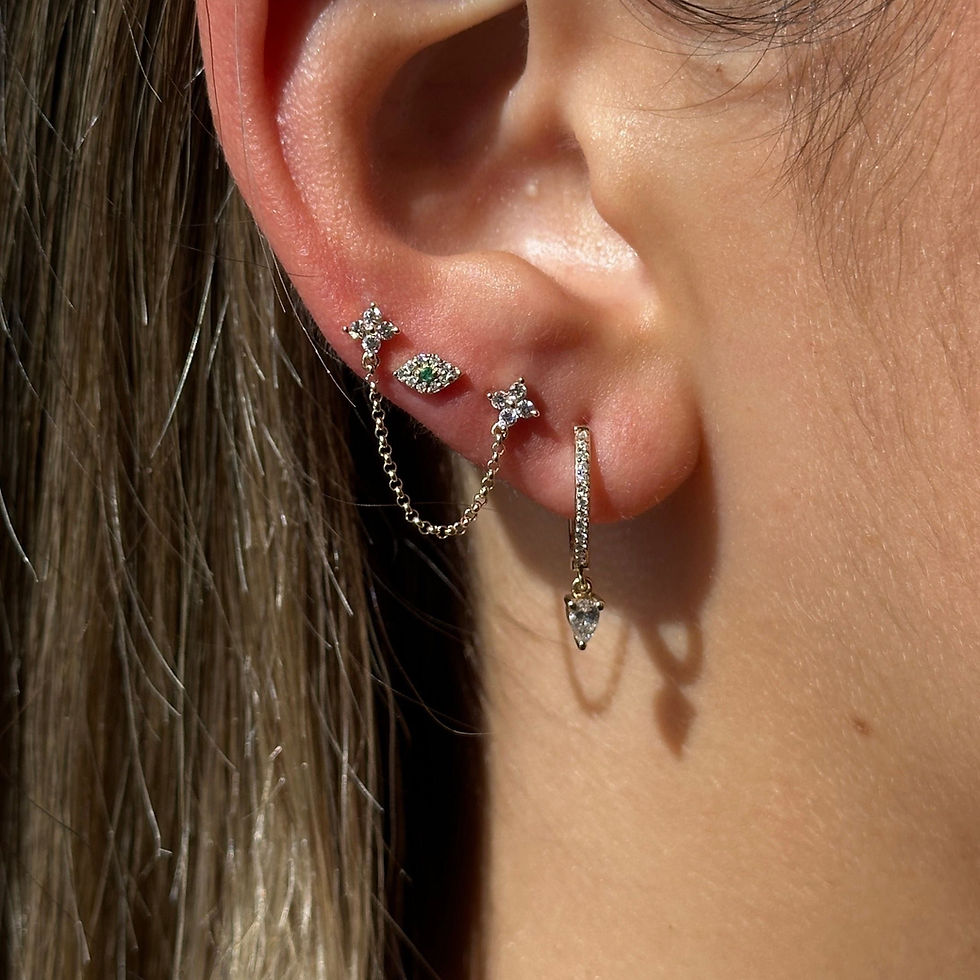 Diamond Chain Earring