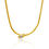 Thumbnail: 14K Gold  Bar Snake Diamond Necklace