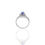 Thumbnail: Timeless 18K Solid Gold Oval Tanzanite and Diamond Halo Ring for Women