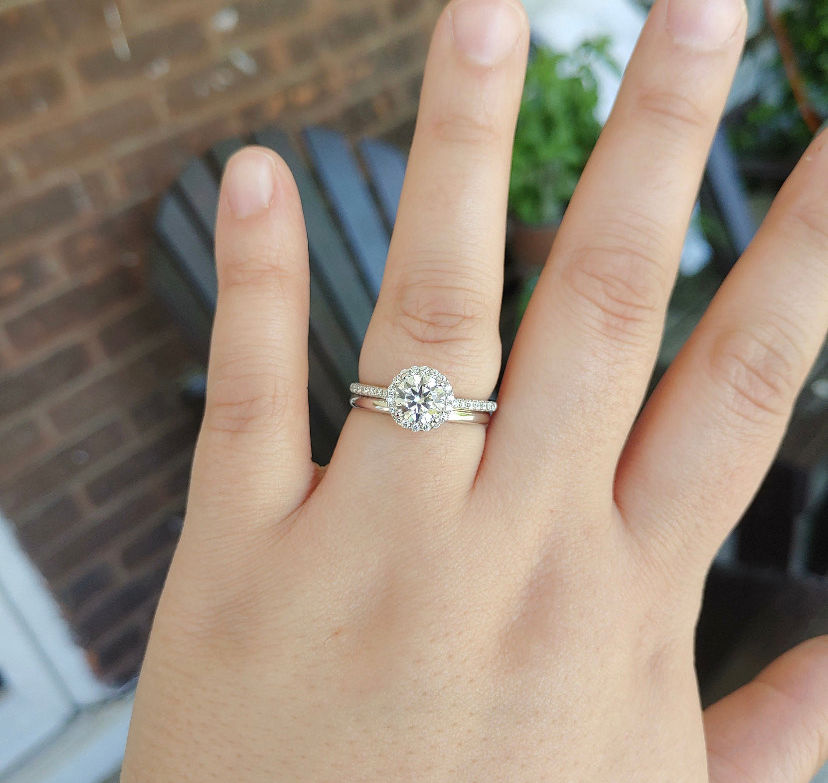 Moissanite Engagement Ring for women