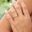 14K Solid Gold Diamond Cluster Ring