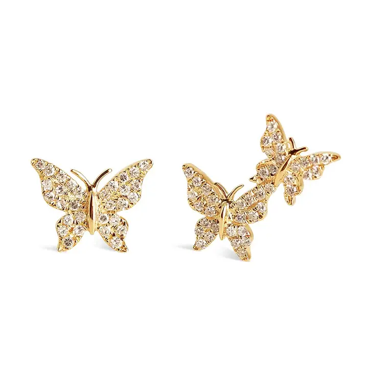 Ally Butterfly Diamond Earrings