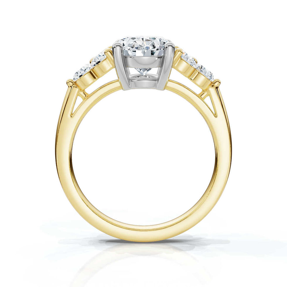 Thumbnail: 18K Yellow Gold 2.6ct Lab Grown Diamond Engagement Ring