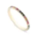 Thumbnail: 14K Solid Gold Rainbow Sapphire Eternity Band