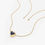 Thumbnail: 18K Solid Gold Sapphire Heart Necklace