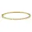 Thumbnail: 14K Solid Gold Horizontal Baguette Diamond Bangle