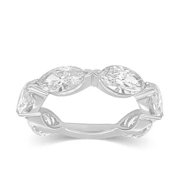 18K Solid Gold Lab-Grown Diamond Evil Eye Ring