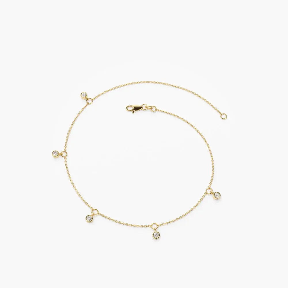 14K Gold Lab-Grown Diamond by The Yard Dangling Solitaire Bracelet