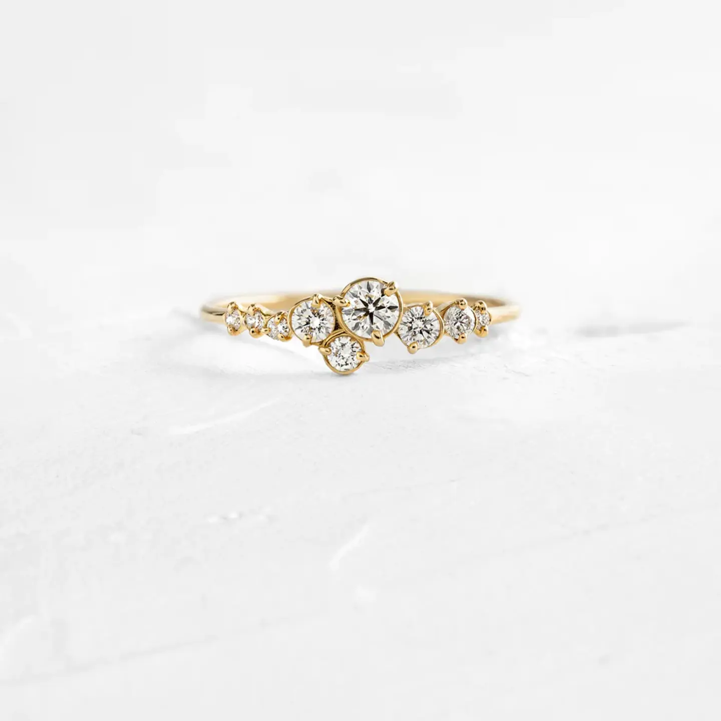 14k Solid Gold Lab-Grown Diamond Trellis in Giverny Ring