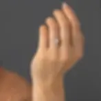 Thumbnail: Luxury 18K Solid Gold Luminary Engagement Ring