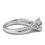 Thumbnail: 18K White Gold Round Lab Grown Diamond Ring