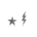 Diamond Star And Lightning Bolt Studs