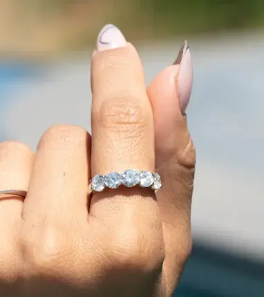 Classic Oval Lab Diamond Ring in 18K Solid Gold