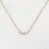 Thumbnail: 14k Solid Gold Diamond Trivet Necklace