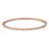 Thumbnail: 14K Solid Gold Horizontal Baguette Diamond Bangle