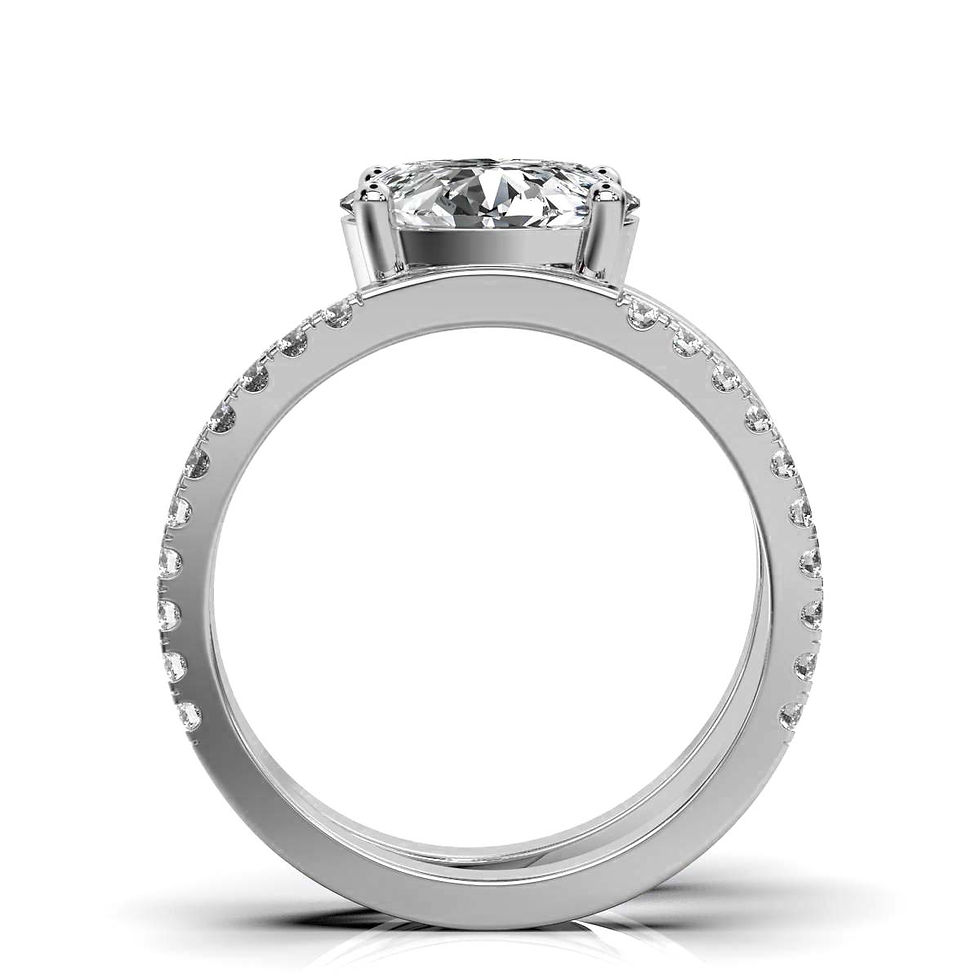 Thumbnail: 18K White Gold Diamond Ring
