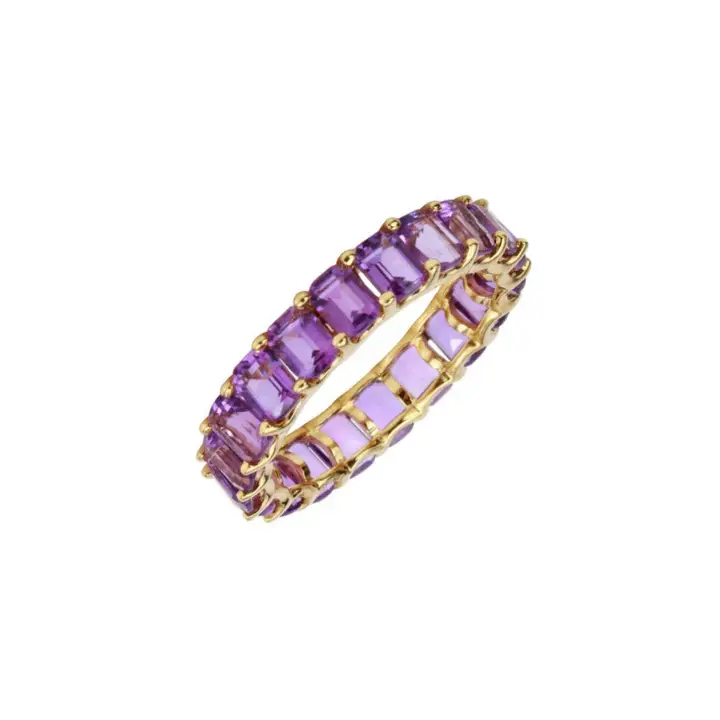 Emerald Cut Eternity Band