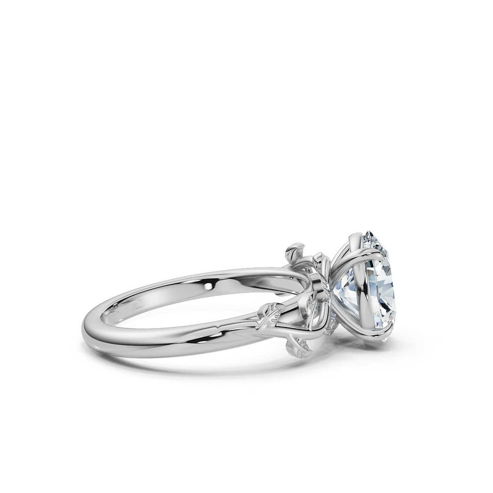 Thumbnail: 18K White Gold Lab Grown Diamond Engagement Ring
