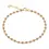Thumbnail: 14K Solid Gold Ruby Bezel Set Tennis Bracelet