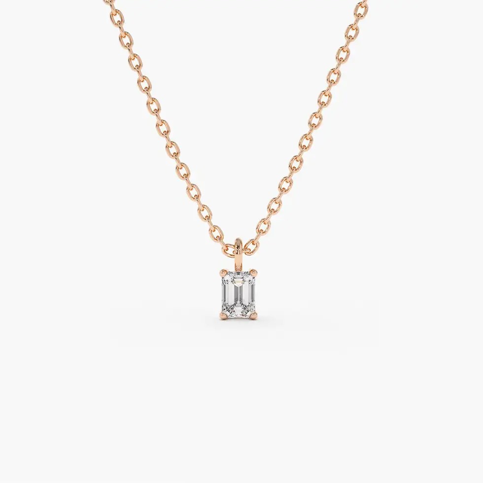 Thumbnail: Necklace with Halo Diamonds