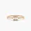 Thumbnail: 18K Solid Gold Baguette Trio Diamond Ring