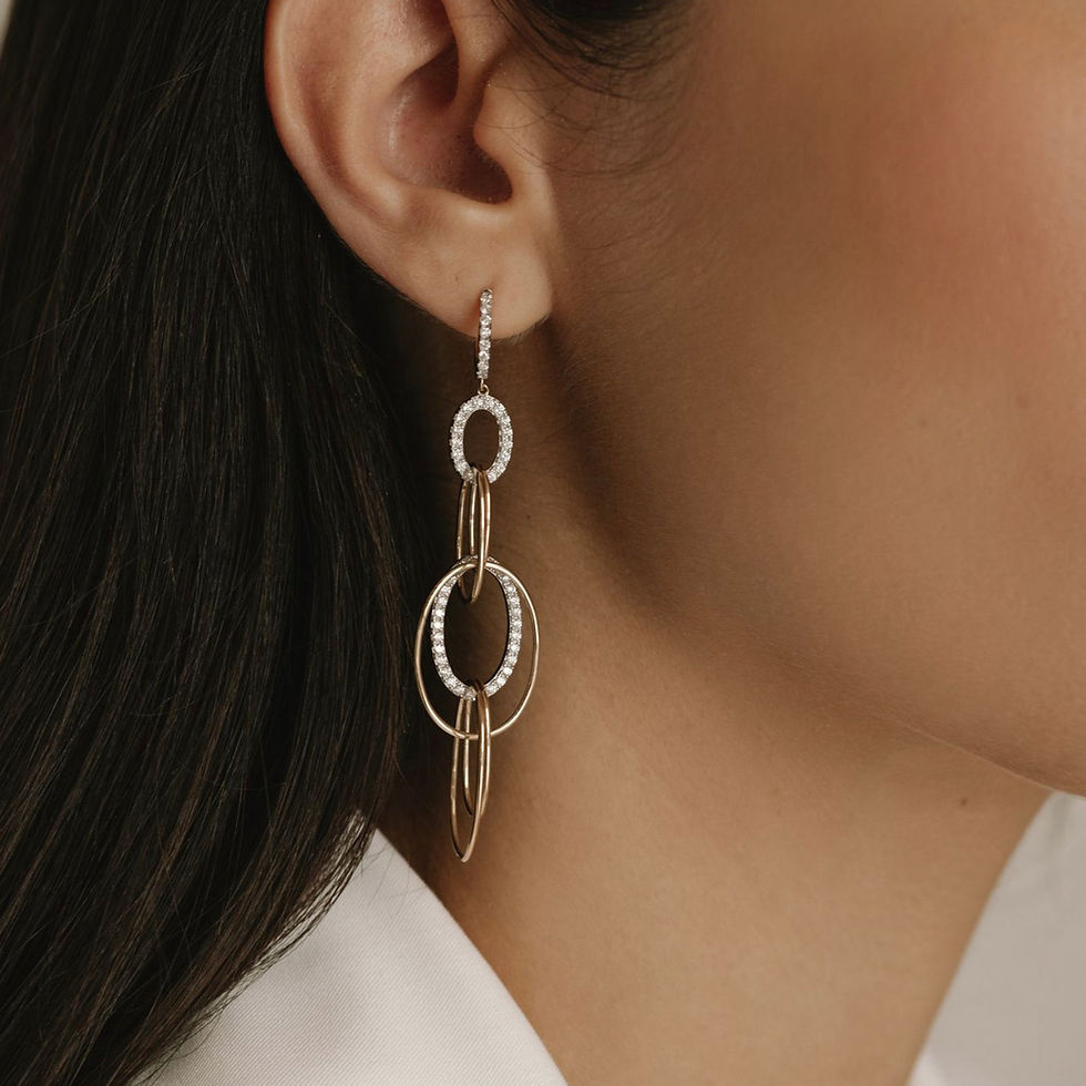 Diamond Hoop Earring