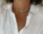 Turquoise Tennis Necklace in 18K Solid Gold