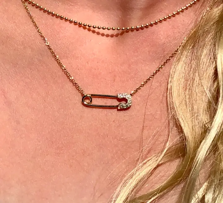 Safety Pin Necklace