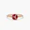 Thumbnail: 14k Ruby Cluster Diamond Ring for women