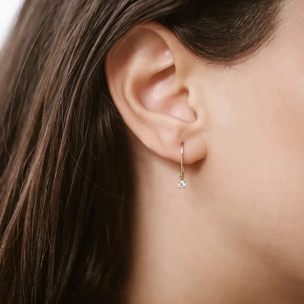 Prong Setting Lab-Grown Diamond Earrings