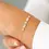 Thumbnail: 14K Solid Gold Baguette and Round Lab-Grown Diamond Bracelet