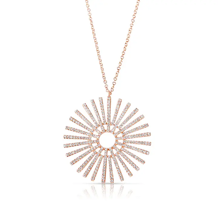 Diamond Sundial Necklace