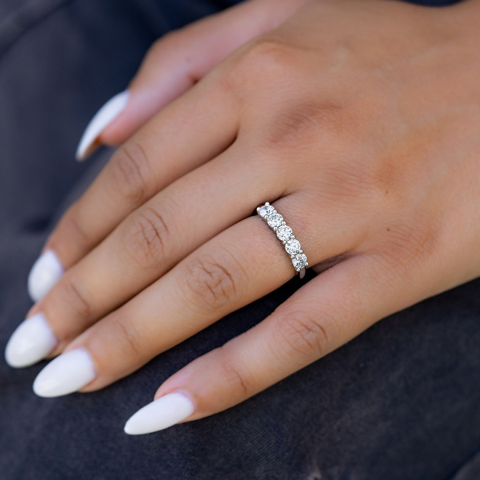 Diamond 5 Stone Anniversary Ring