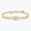Thumbnail: 18K Solid  Gold Curb Link Marquise Diamond Illusion Setting Bracelet