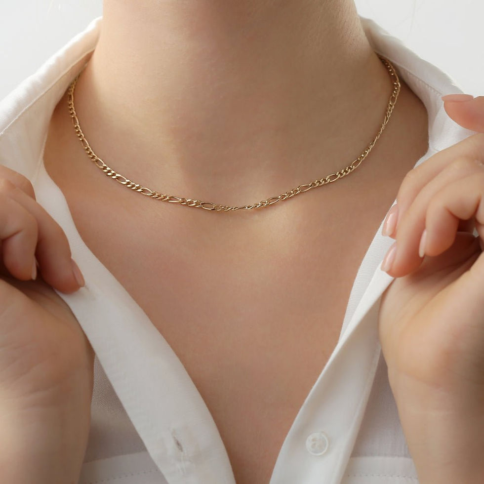 18K Solid Gold Chain Necklace