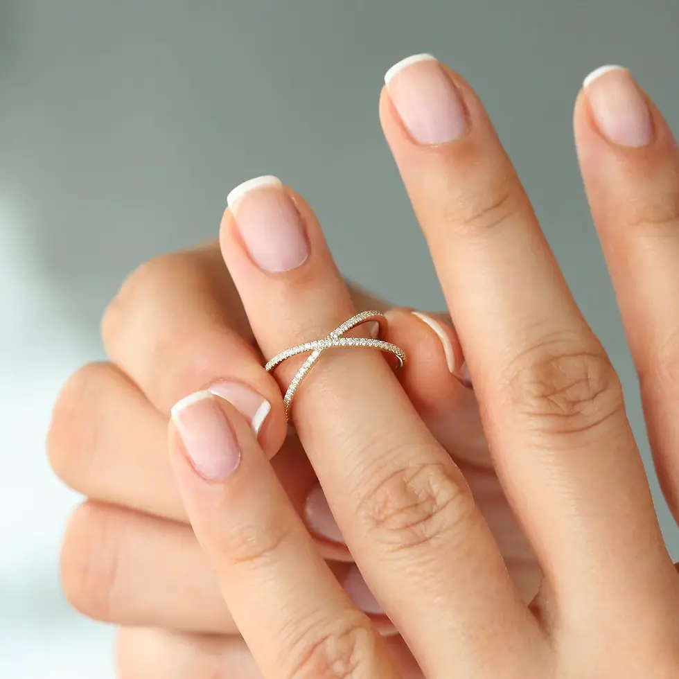 Thumbnail: Criss Cross Pave Diamond Ring