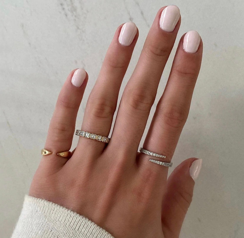 Asscher Cut Moissanite Eternity Band
